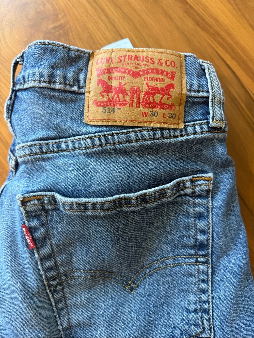 Vintage Levi's 514 Blue Denim Jeans - Classic Light Wash